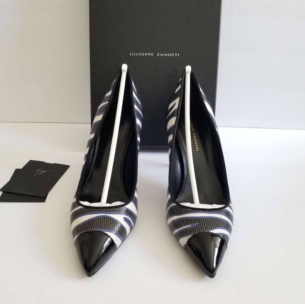 Giuseppe Zanotti Lucrezia 90 Leather High Heel Pumps Size EU 39 Black - Picture 5 of 6
